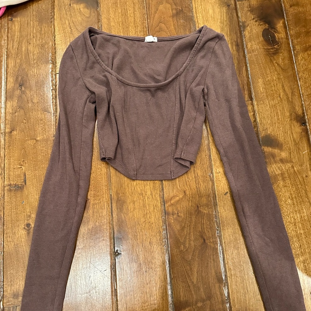 Garage brown long sleeve